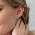 thumbnail image 2 of Gem Stone King 1.70 Ct Round 5mm Blue Zircon 925 Sterling Silver Stud Earrings for Women Men, 2 of 3