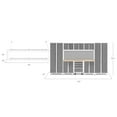 thumbnail image 5 of NewAge Products Bold Series Gray 11 Piece Cabinet Set, Heavy Duty 24-Gauge Steel Garage Storage System, Slatwall / Wall Mounted Shelf Included, 5 of 8