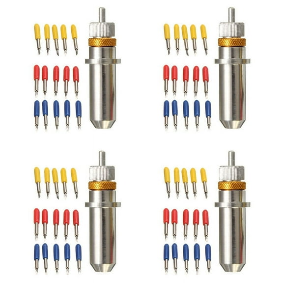 60 PCS 30/45/60 Degree Vinyl Cutter Carbide Blades with Blade Holder Blade Housing for Silhouette Cameo 3 Vinyl