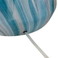 thumbnail image 6 of 360 Lighting Carlton Modern Coastal Table Lamps 28" Tall Set of 2 Swirling Blue Faux Marble White Tapered Drum Shade for Bedroom Living Room Bedside, 6 of 8