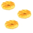thumbnail image 1 of Bienvenido 3 piezas de donut falso, comida, pan, decoración, modelo, juguete de cocina, accesorios, 1 of 5