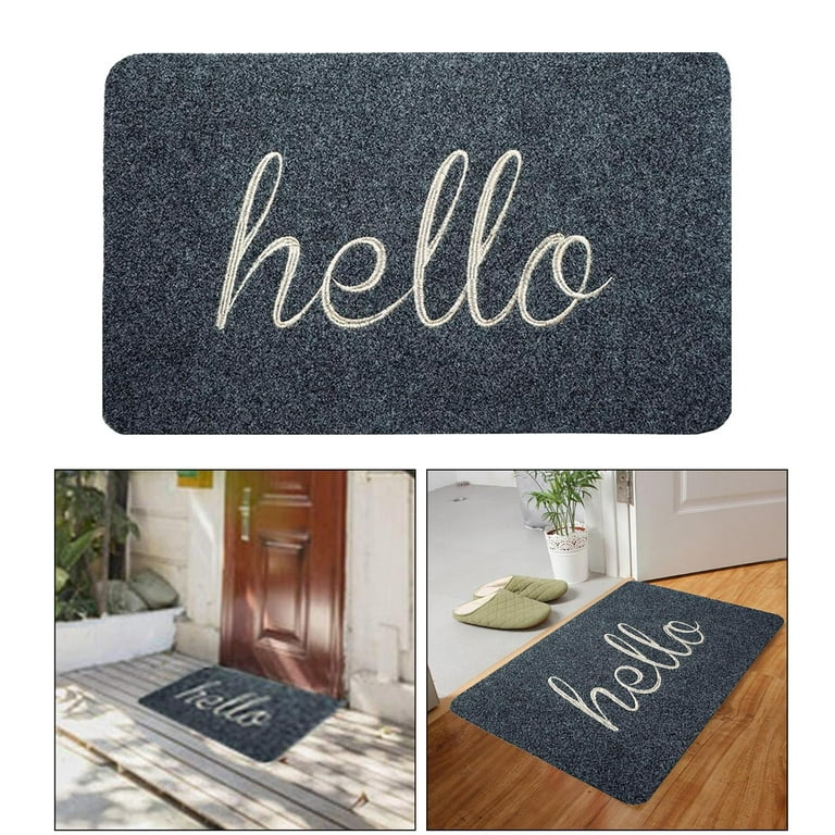 Door Mat Floor Rugs, Entrance Mat for Kitchen, Entry Mat for Outdoor Home Porch Gift Gray 45x70cm Gray 50x80cm, Size: As described