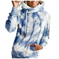 thumbnail image 2 of ALLLIST Loose Hoodies for Teens Long Sleeve Casual Pullover Blue Comfortable Tie Dye Sweatshirts for Women, 2 of 6