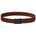 thumbnail image 4 of Falari 2-Pack Canvas Web Belt Fully Adjustable Cut to Fit Golf Belt Flip Top Black Buckle - Black & Light Brown, 4 of 7