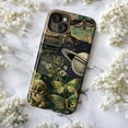 thumbnail image 5 of Vintage Celestial Nature Collage Phone Case, Saturn and Moths with Botanical and Skull Art Design, Protective Hard Cover for iPhone 16 15 14 13 12 11 Pro Max Mini, 5 of 6