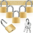 thumbnail image 2 of FchengtaiS 36 Keys Small Gold Locks for Luggage Backpack Gym Locker and Suitcase, 2 of 6