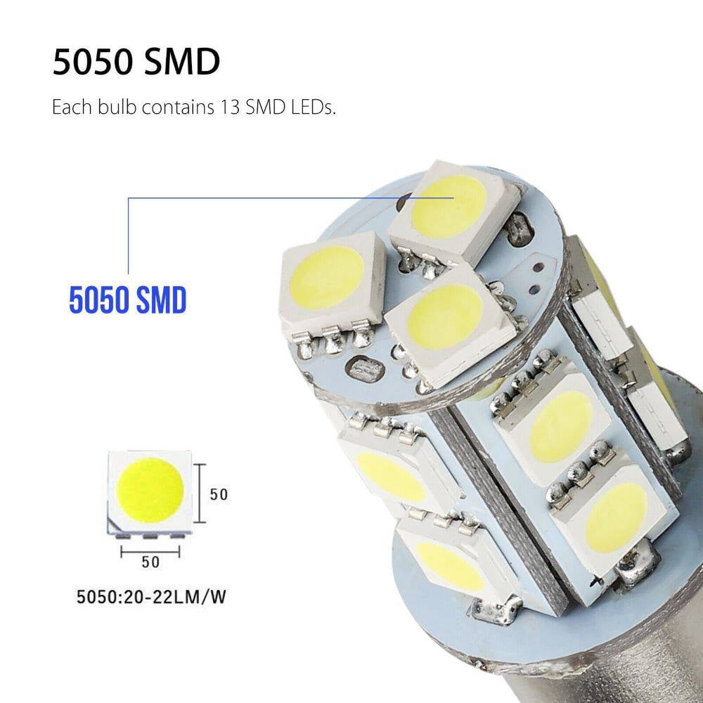 20Pcs 1156 LED RV Bulb, Light Bulbs for 12V RV Car Camper Trailer Interior Indoor Lights Backup Light Etc, Super Bright 5050 13-SMD 6000K White Podofo