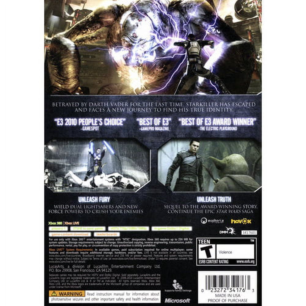 LucasArts Star Wars The Force Unleashed II, No