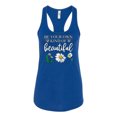 thumbnail image 2 of Wild Bobby, Be Your Own Kind of Beautiful Inspirational, Pop Culture, Women Racerback Tank Top, Royal, X-Large, 2 of 3