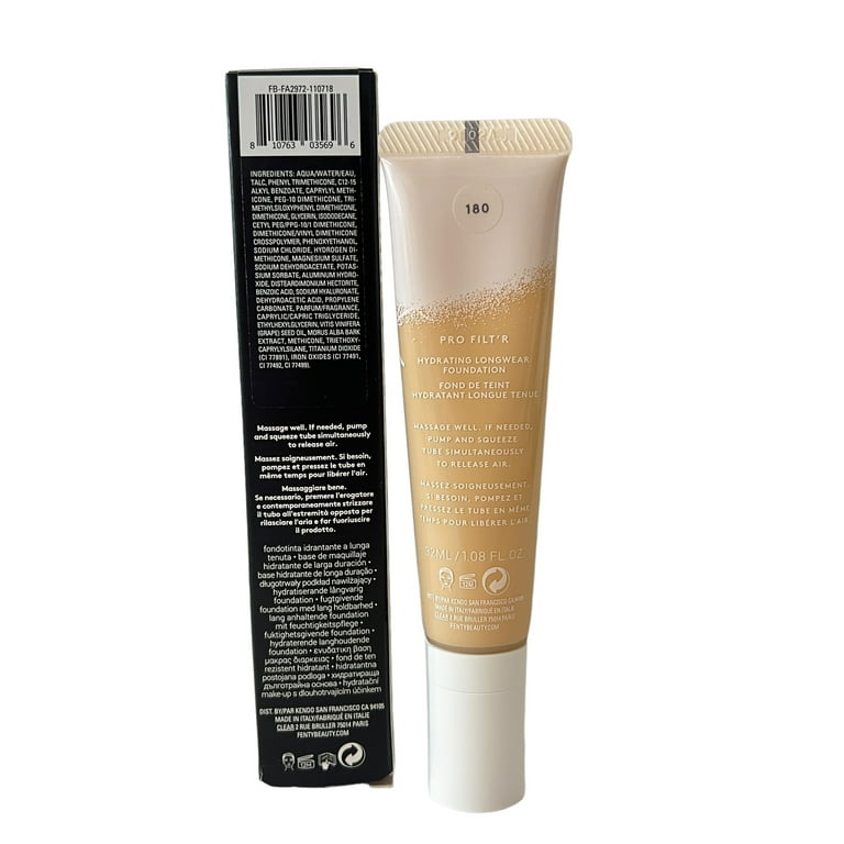 Fenty Beauty Pro Filt r Hydrating Longwear Foundation 1 f oz Shade 180