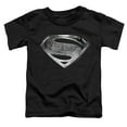 thumbnail image 2 of Justice League Movie Superman Symbol Black Suit Kids T Shirt (2) for Youth Toddler Boys and Girls, Black, 2 of 5