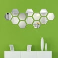 thumbnail image 4 of ​24pcs 3D Hexagon Mirror Wall Sticker Art Tile Decal Home Living Room Decor, 4 of 6