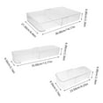 thumbnail image 6 of Transparent Drawer Organizers for Daily Use 3pcs PET Material Space Saving Organizer Trays, 6 of 6