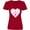 Red, variant on Inktastic Great Grandma Pink Valentine Hearts Women's V-Neck T-Shirt