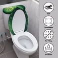 thumbnail image 3 of HELLHERO Lucky Hat Coin Pattern 2 Pack Toilet Seat Covers Adjustable Polyester, Fits All Toilet Shapes, Bathroom Home Comfort, 3 of 8