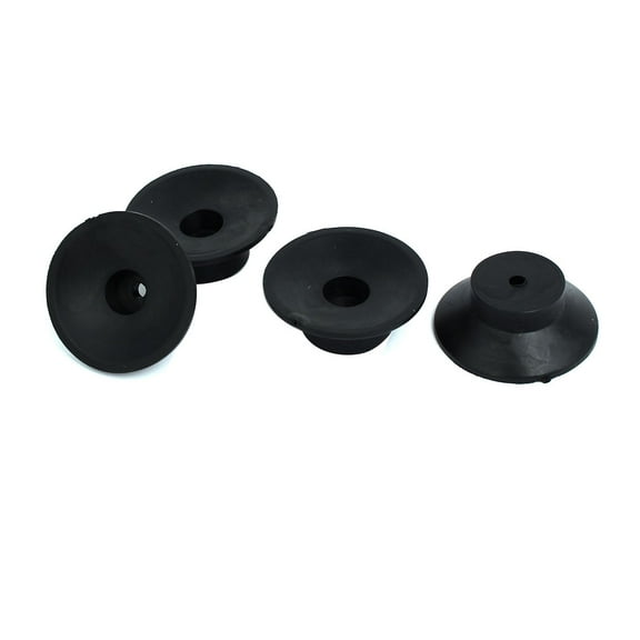 47mmx18mm Air Compressor Replacement Foot Pad Black 4pcs