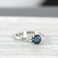 thumbnail image 2 of HeartsAndYou 0.5ct Natural Blue Sapphire & Diamond Accents Ring 100% 14k SOLID White Gold, 2 of 9