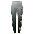 thumbnail image 3 of MKLEKYY Conjunto deportivo para mujer Leggings para entrenamiento, leggings con estampado navideño, pantalones de bloques de color, leggings elásticos suaves 1227, 3 of 3