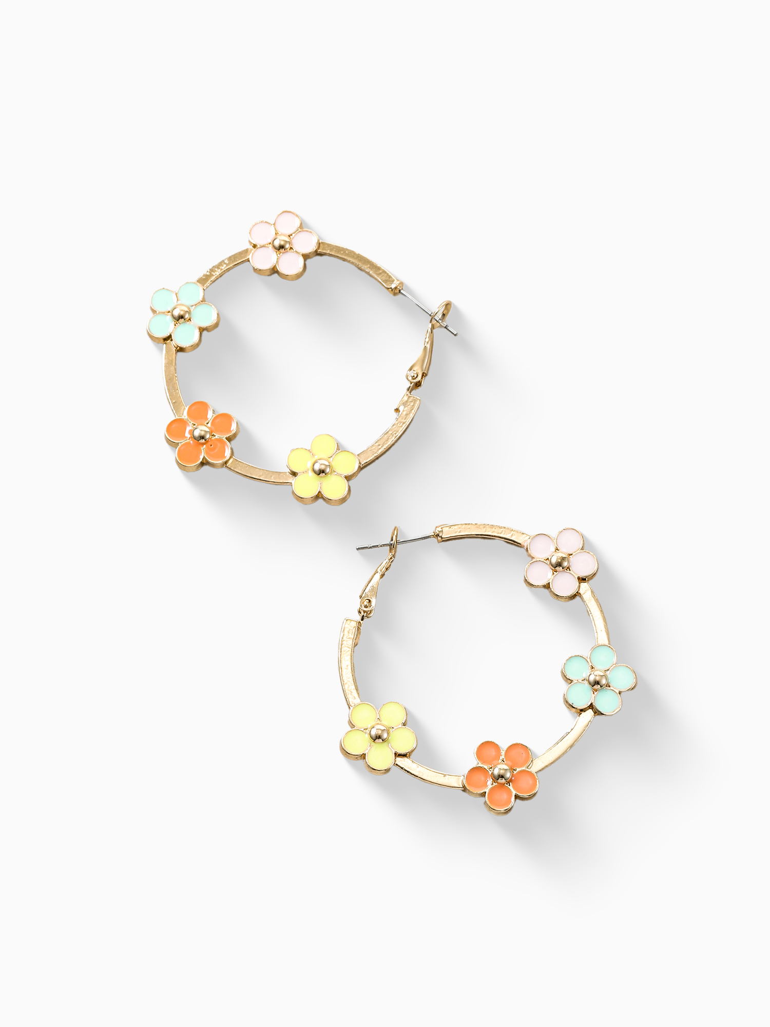 Way to Celebrate Easter Flower Snap Hoop Earrings, 1 Pair