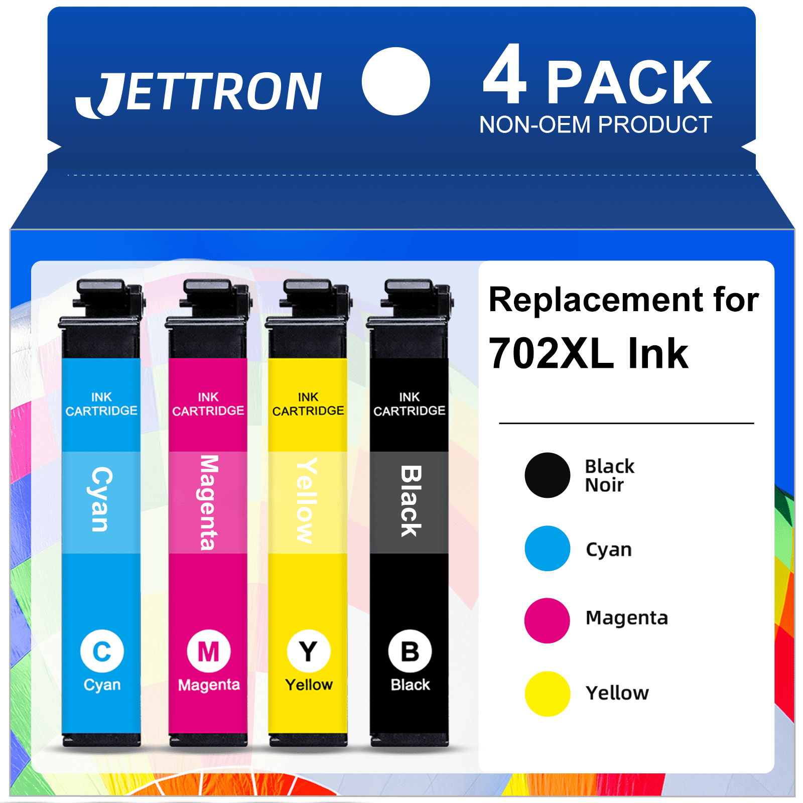 Prof Kolor Ink Cartridges for Epson 822XL Workforce Pro Printer 4