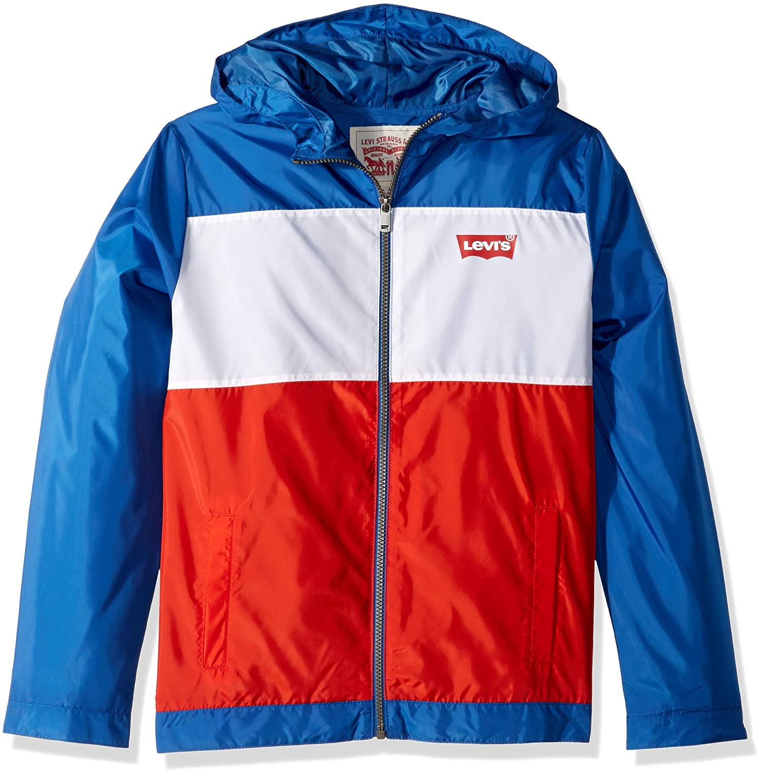 Levi's Boys' Big Windbreaker, Galaxy Blue/red/White, S Walmart Canada