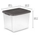 thumbnail image 4 of Set de 12 Contenedores de Almacenamiento Transparentes Sterilite de 47L con Tapa Gris, 4 of 6