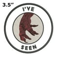 thumbnail image 2 of Bigfoot Patrol! I've Seen 3.5" Iron On Or Sew On Embroidered Fabric Badge Patch Unexplained Mysteries Iconic Series, 2 of 2