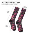 thumbnail image 4 of Sikiie Rose Mix Leopard 2 1 Pairs Compression Socks for Men and Women 15-20 mmHg Running Support Socks, 4 of 7