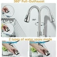 thumbnail image 5 of 22 x 18''Drop in Kitchen Sink Stainless Steel 9"Single Bowl Brushed Kitchen Sink, 5 of 25