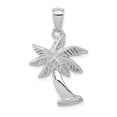 thumbnail image 1 of FB Jewels 14K White Gold White Palm Tree with Palms and High Polish Trunk Pendant, 1 of 4