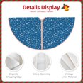 thumbnail image 3 of Xecao Blue Star Print Pattern Christmas Tree Skirt Holiday Part Decorations for Christmas Tree, Farmhouse Christmas Decor Xmas Holiday Home Party Decorations-36", 3 of 6