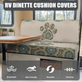 thumbnail image 4 of Yuyamidu Boho RV Dinette Cushion Covers Dog Paw Camper Cushions Covers Replacement Soft Camper Cushion Slipcover 1 Pcs Bench Cover 1 Pcs Backrest Cover, 4 of 7