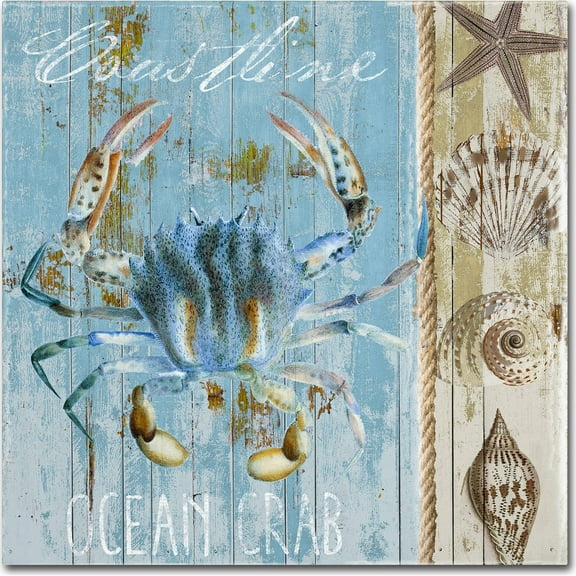 Trademark Fine Art "Blue Crab II" Canvas Art by Color Bakery