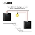 thumbnail image 3 of Yuarrent Interruptor de lámpara de Panel de luz, suministros para el hogar, accesorio de bricolaje, accesorios para el hogar, interruptores de presión, Decoración del hogar Blanco/Control doble Yuarrent HA067855-05, 3 of 6