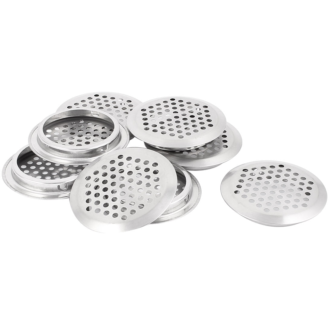 53mm Bottom Dia Mesh Panel Shoes Cupboard Cabinet Air Vent Louver Cover 5pcs 