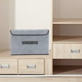 thumbnail image 6 of Large Stackable Storage Bins with Lids,Foldable Storage Containers,Foldable Storage Box with Lid 2pcs (large + Small) Fabric Storage Box with Lid, Closet Storage Box, Room Organization, 6 of 6