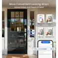thumbnail image 6 of Veise Built-in Wi-Fi Smart Lock, Fingerprint Keyless Entry Front Door Lock, App Remote Control, No Hub Needed, Keypad Deadbolt, IP65 Waterproof, Auto Lock, BHMA Grade 3, Satin Nickel, 6 of 9