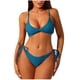 thumbnail image 1 of Traje de baño para mujer, bikini de tirantes sin espalda de color liso para mujer, trajes de baño para mujer, conjuntos de bikini para mujer, trajes de baño de bikini para mujer, 1 of 3