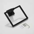 thumbnail image 7 of Orlif Bathroom Towel Ring SUS 304 Stainless Steel Square Towel Bar，Towel Rack Matte Black Towel Holder Modern Towel Hanger, 7 of 7