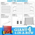 thumbnail image 6 of Giant 4 in a Row Connect Game - Storage Carry Bag Included, 4 Feet Wide by 3.5 Feet Tall - Oversized Activity for Kids and Adults, 6 of 6