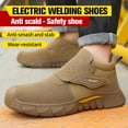 thumbnail image 5 of XQJ Work Boots for Men Women Slip on Steel Toe Safety Shoes Indestructible Work Boots Puncture Proof Steel Toe Boots Welder Working Shoes Safety Footwear for Construction Men's Work & Safety Footwear, 5 of 10