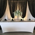 thumbnail image 2 of Mantel de baja transmisión de luz, con bolsillos elásticos en las piernas y un diseño resistente al desgarro, perfecto para fiestas, bodas y banquetes, color blanco (2 paquetes), 2 of 5