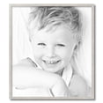 thumbnail image 2 of ArtToFrames 24" x 27" Bright Silver Picture Frame, 24x27 inch Silver Wood Poster Frame (WOM-4752), 2 of 8