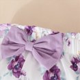 thumbnail image 4 of Cdudpw Newborn Baby Girl Clothes Ruffle Romper Floral Pants Headband Set(Z123-Light Purple), 4 of 8
