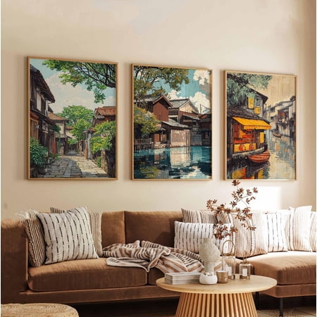 Jakarta Jakarta Travel Jakarta Jakarta Wall Art Jakarta Decor Art Print Set 3 Unframed Paper Print