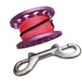 thumbnail image 1 of Carrete para buceo Zulema de acero inoxidable 98 pies línea rosa púrpura, 1 of 8