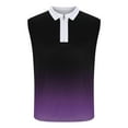 thumbnail image 4 of Mens Fashion Shirts,Tanks for Men,Casual Fashion Gradation Printing Pullover Turndown Sports Tank,Mens Pullover Shirts, 4 of 4