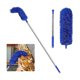 thumbnail image 1 of Gutter Cleaning Brush Roofing Tool with Telescopic Extendable Pole 8.2Ft Guard Cleaner Tool Easy Remove Leave, blue, 1 of 5