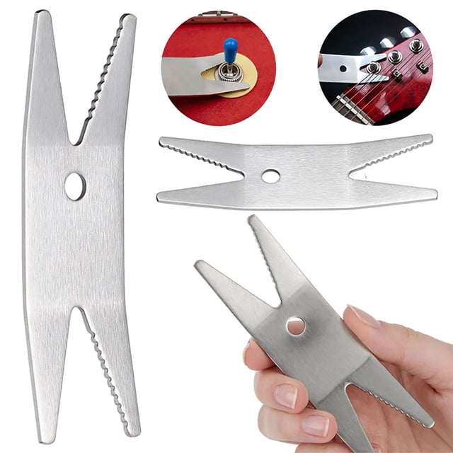 Tong Multifuncation Stainless Steel Head Design Suitable For Bridge Height Tuning Nut Slot Filing And Hardware Tightening