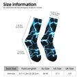 thumbnail image 2 of Vsdgher Lightning Crew Socks for Men & Women, Breathable Casual Athletic Ankle Socks, 2 of 6